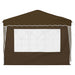 Pop-up partytent 288 x 288 x 245 cm Taupe Oxford Stof