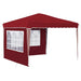 Pop-up partytent 288 x 288 x 245 cm Bordeauxrood Oxford Stof