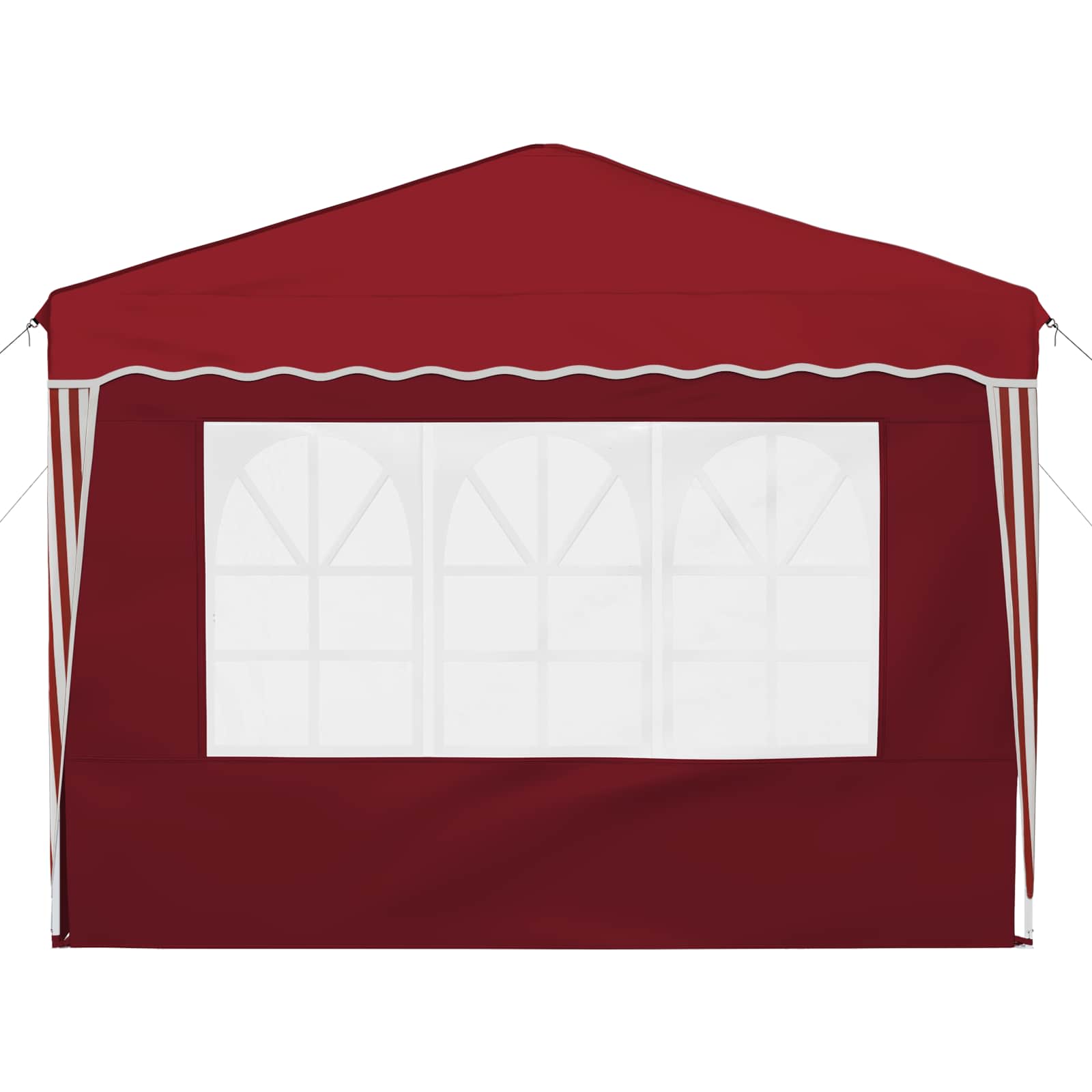 Pop-up partytent 288 x 288 x 245 cm Bordeauxrood Oxford Stof