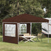Pop-up partytent 288 x 288 x 245 cm Bruin Oxford Stof