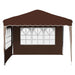 Pop-up partytent 288 x 288 x 245 cm Bruin Oxford Stof