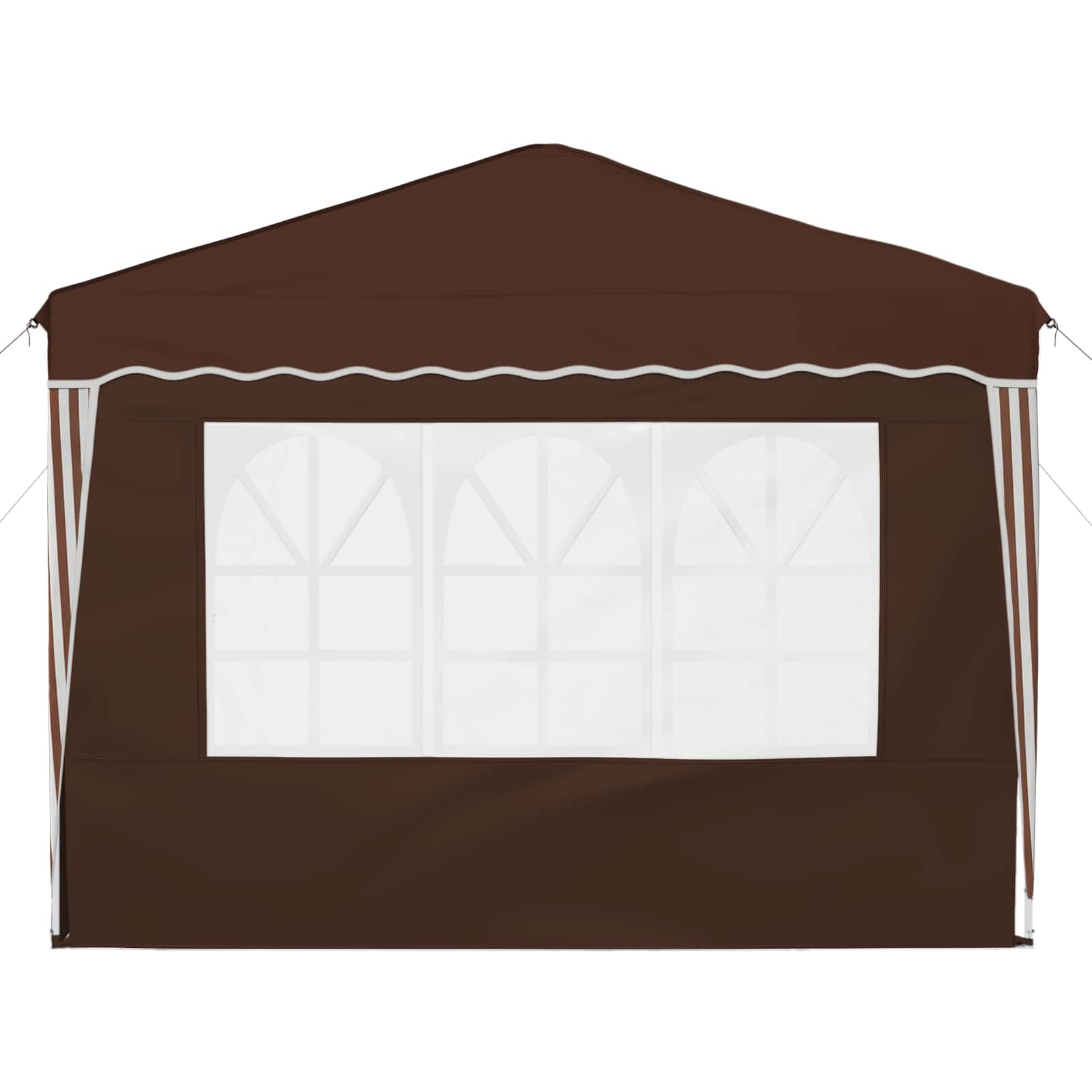 Pop-up partytent 288 x 288 x 245 cm Bruin Oxford Stof