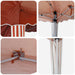 Pop-up partytent 288 x 288 x 245 cm Terracotta Oxford Stof