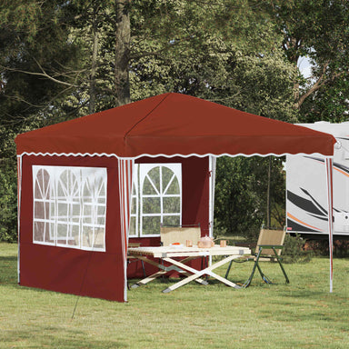 Pop-up partytent 288 x 288 x 245 cm Terracotta Oxford Stof