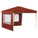Pop-up partytent 288 x 288 x 245 cm Terracotta Oxford Stof