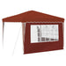 Pop-up partytent 288 x 288 x 245 cm Terracotta Oxford Stof