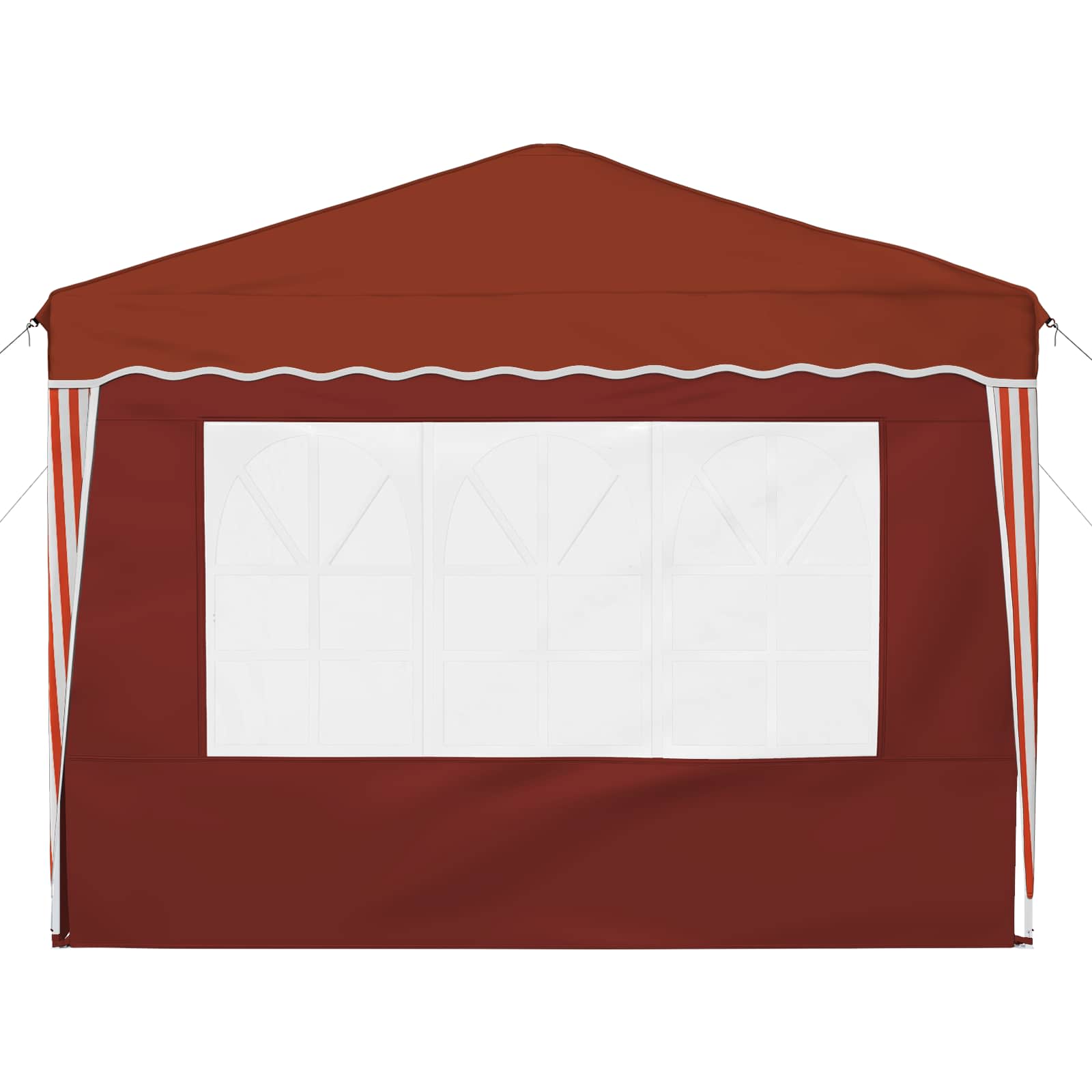 Pop-up partytent 288 x 288 x 245 cm Terracotta Oxford Stof