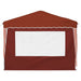 Pop-up partytent 288 x 288 x 245 cm Terracotta Oxford Stof