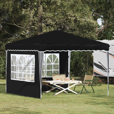 Pop-up partytent 288 x 288 x 245 cm Zwart Oxford Stof