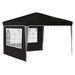 Pop-up partytent 288 x 288 x 245 cm Zwart Oxford Stof