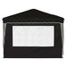 Pop-up partytent 288 x 288 x 245 cm Zwart Oxford Stof