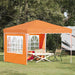 Pop-up partytent 288 x 288 x 245 cm Oranje Oxford Stof