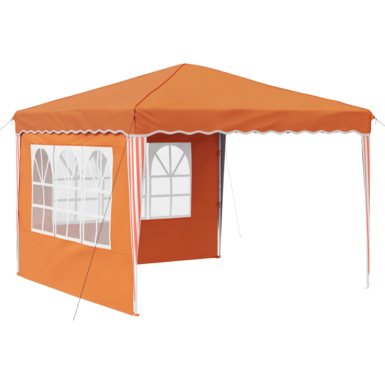 Pop-up partytent 288 x 288 x 245 cm Oranje Oxford Stof