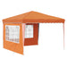 Pop-up partytent 288 x 288 x 245 cm Oranje Oxford Stof