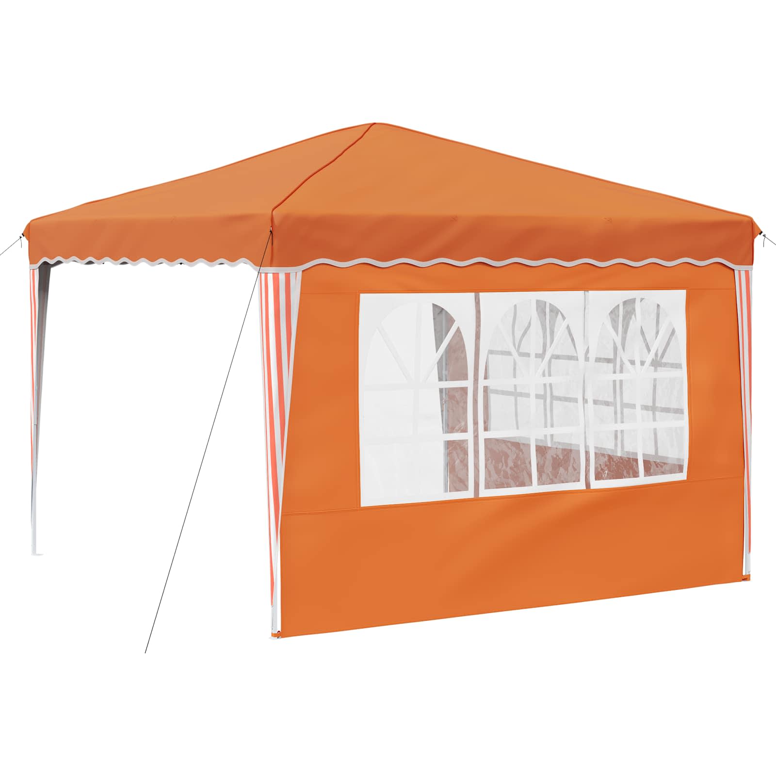 Pop-up partytent 288 x 288 x 245 cm Oranje Oxford Stof