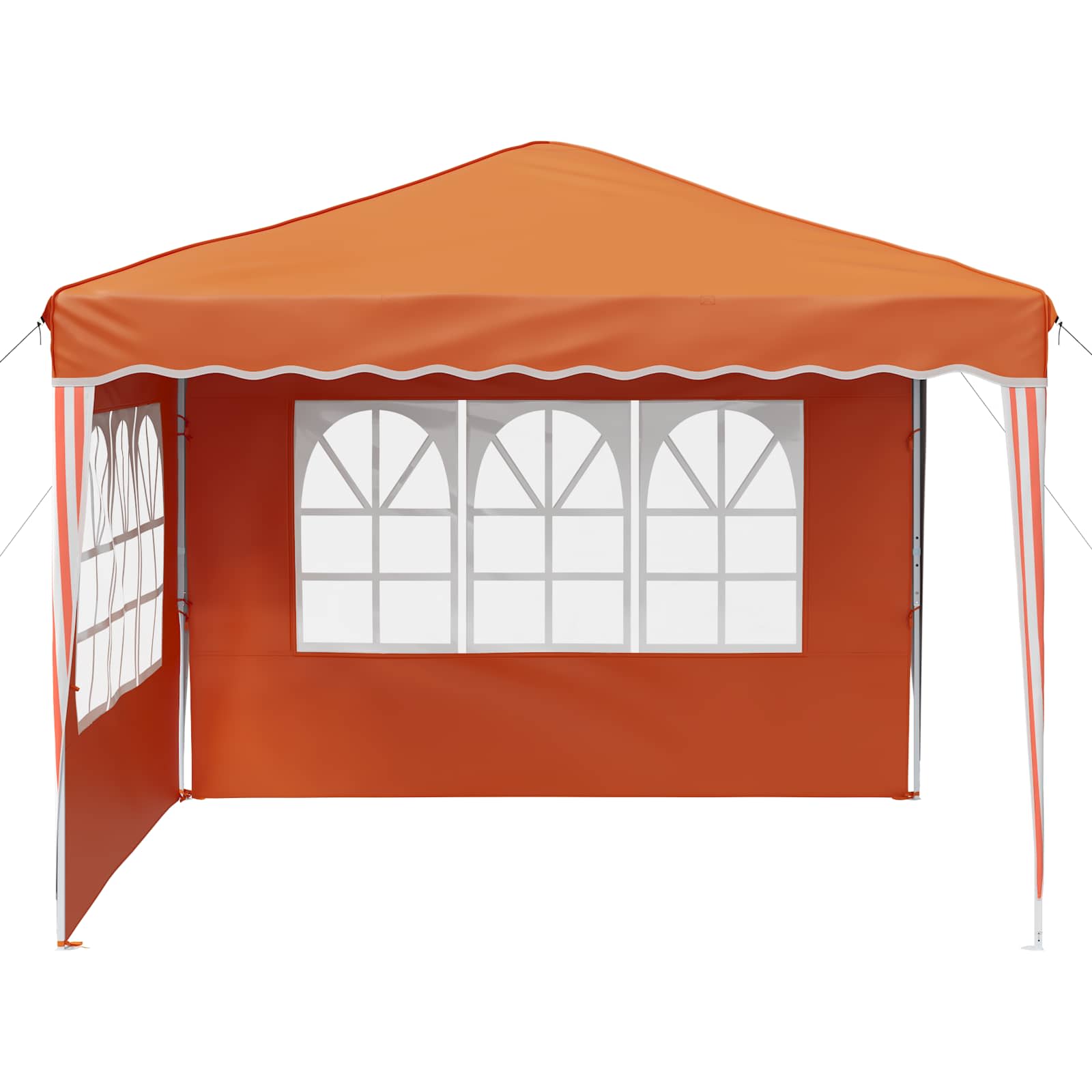 Pop-up partytent 288 x 288 x 245 cm Oranje Oxford Stof