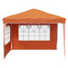 Pop-up partytent 288 x 288 x 245 cm Oranje Oxford Stof
