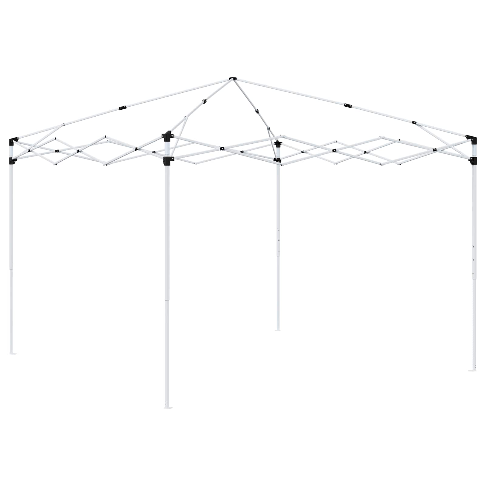 Pop-up partytent 288 x 288 x 245 cm Crèmekleurig Oxford Stof