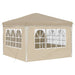 Pop-up partytent 288 x 288 x 245 cm Crèmekleurig Oxford Stof