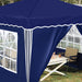 Pop-up partytent 288 x 288 x 245 cm Blauw Oxford Stof