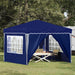 Pop-up partytent 288 x 288 x 245 cm Blauw Oxford Stof
