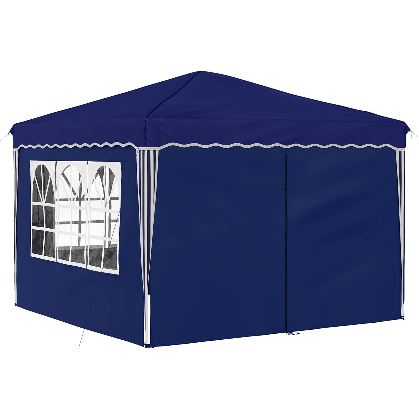 Pop-up partytent 288 x 288 x 245 cm Blauw Oxford Stof