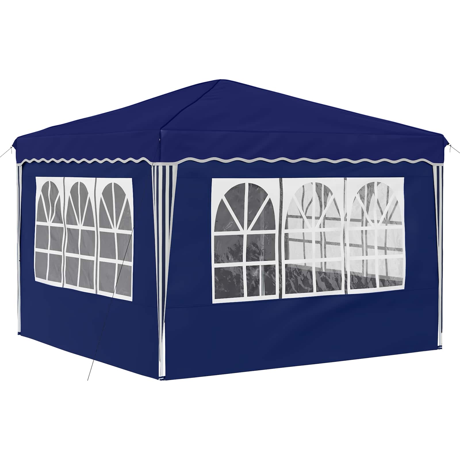 Pop-up partytent 288 x 288 x 245 cm Blauw Oxford Stof