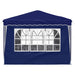 Pop-up partytent 288 x 288 x 245 cm Blauw Oxford Stof