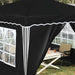 Pop-up partytent 288 x 288 x 245 cm Antracietkleurig