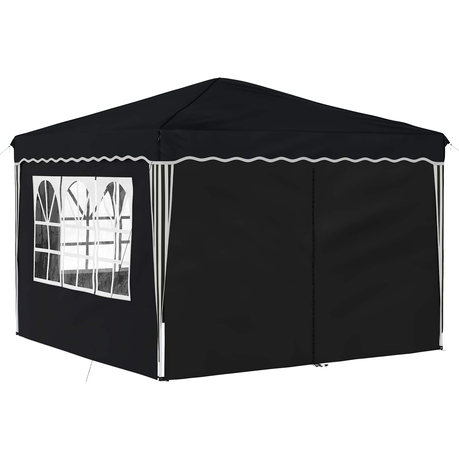 Pop-up partytent 288 x 288 x 245 cm Antracietkleurig