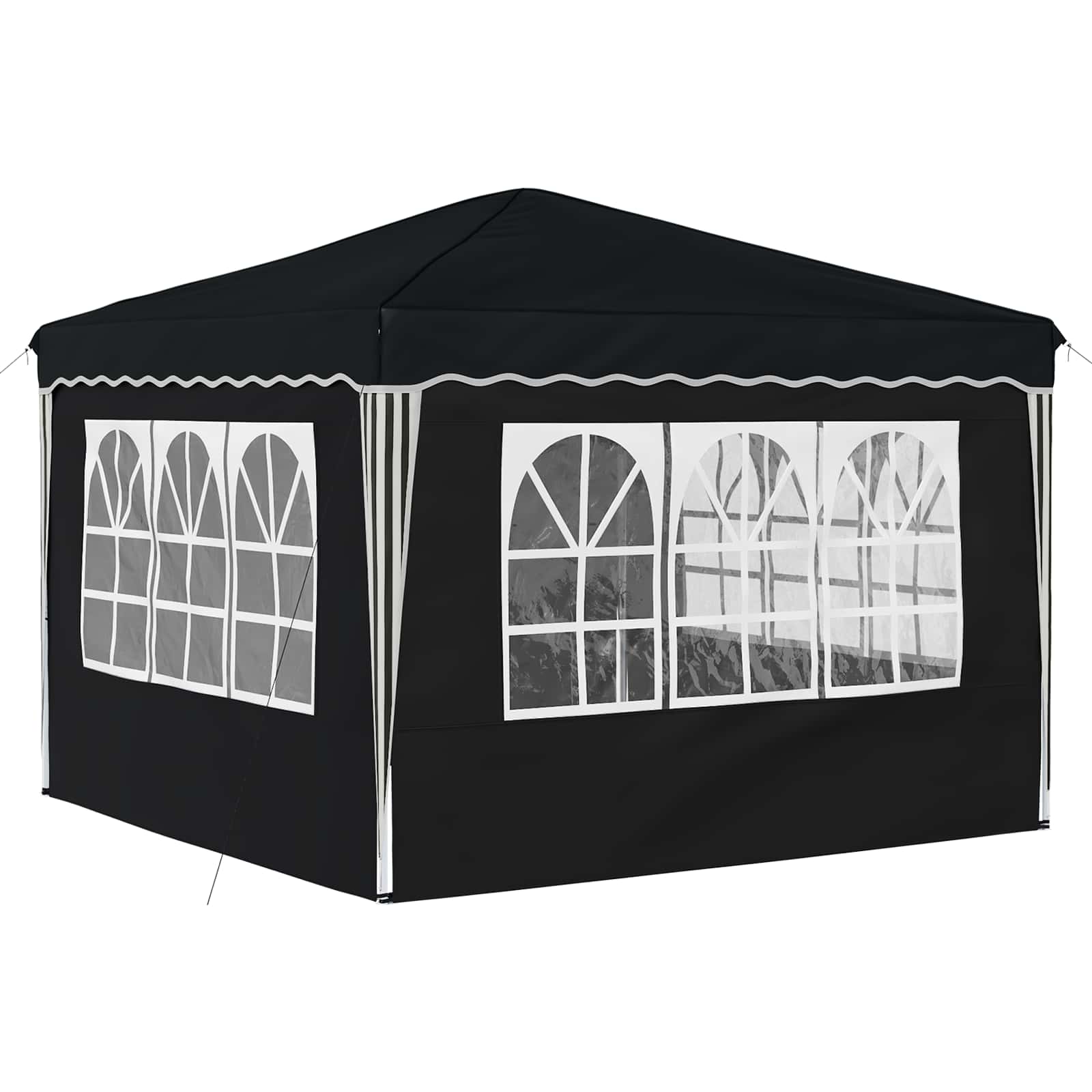 Pop-up partytent 288 x 288 x 245 cm Antracietkleurig