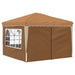 Pop-up partytent 288 x 288 x 245 cm Beige Oxford Stof