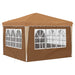 Pop-up partytent 288 x 288 x 245 cm Beige Oxford Stof