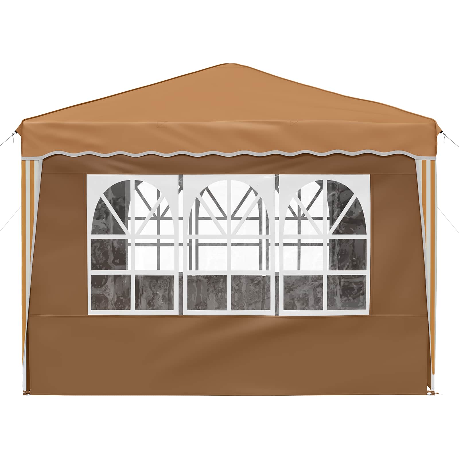 Pop-up partytent 288 x 288 x 245 cm Beige Oxford Stof