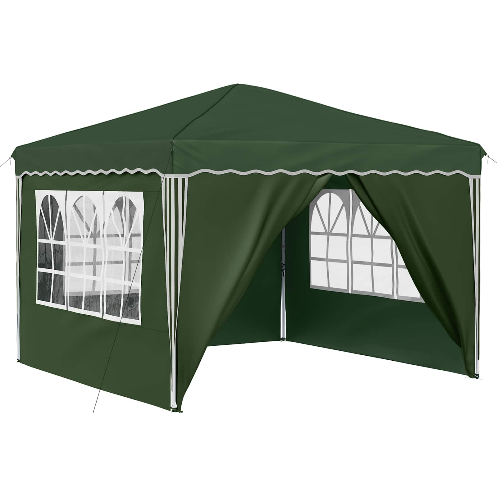 Pop-up partytent 288 x 288 x 245 cm Groen Oxford Stof