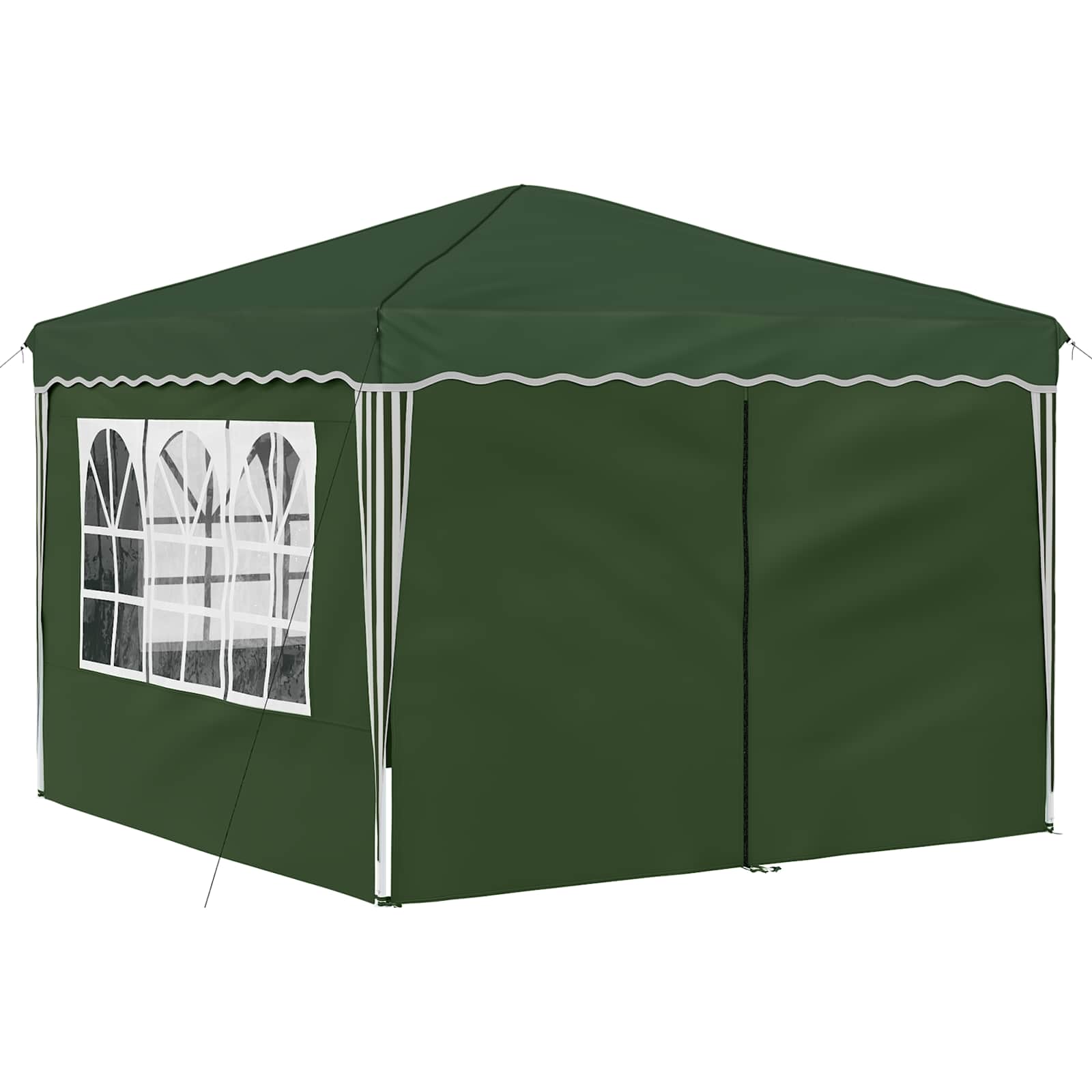 Pop-up partytent 288 x 288 x 245 cm Groen Oxford Stof