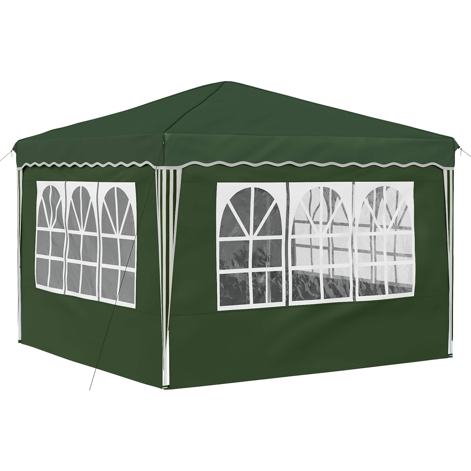 Pop-up partytent 288 x 288 x 245 cm Groen Oxford Stof