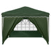 Pop-up partytent 288 x 288 x 245 cm Groen Oxford Stof