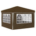 Pop-up partytent 288 x 288 x 245 cm Taupe Oxford Stof
