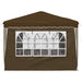 Pop-up partytent 288 x 288 x 245 cm Taupe Oxford Stof
