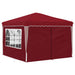 Pop-up partytent 288 x 288 x 245 cm Bordeauxrood Oxford Stof