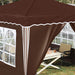 Pop-up partytent 288 x 288 x 245 cm Bruin Oxford Stof