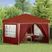Pop-up partytent 288 x 288 x 245 cm Terracotta Oxford Stof