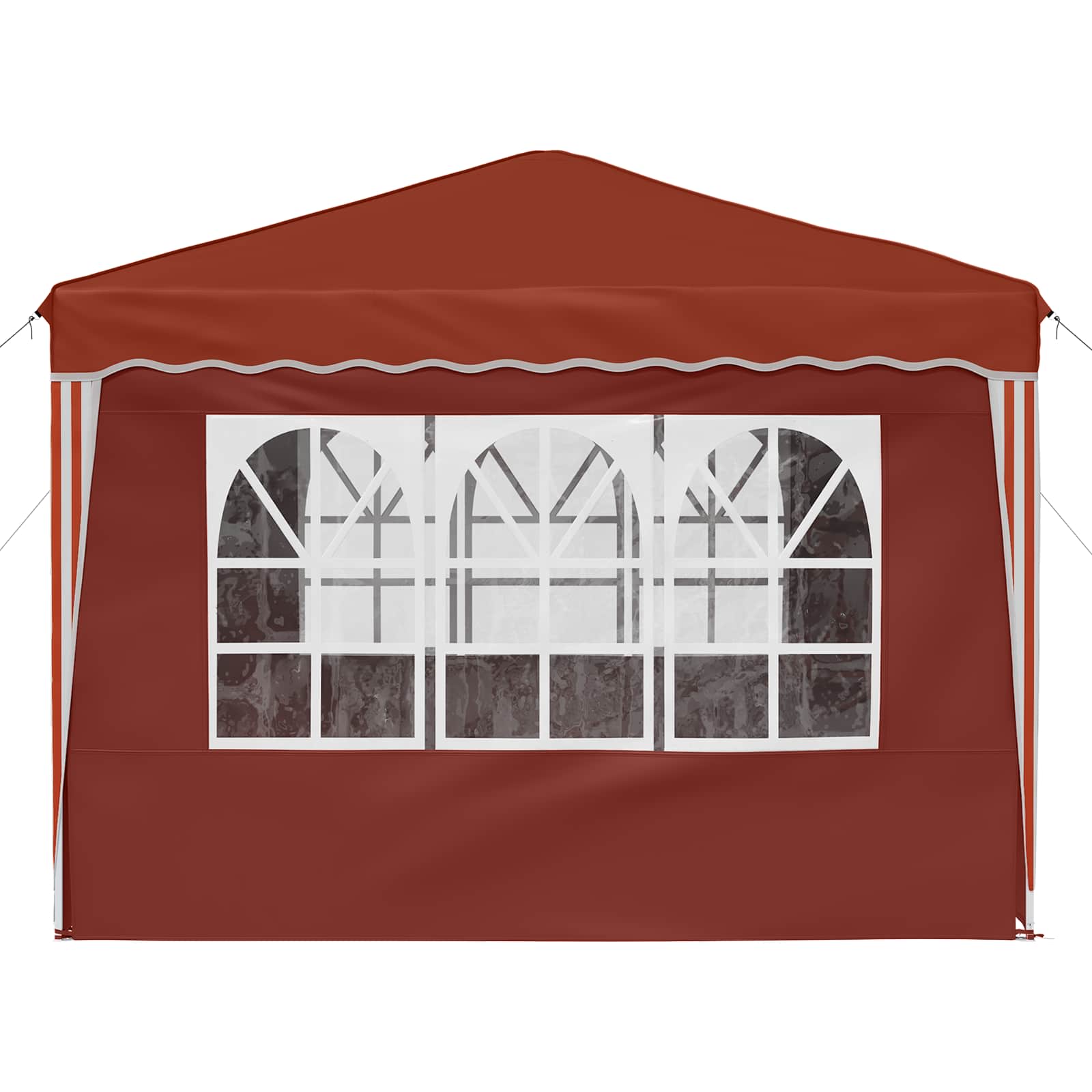 Pop-up partytent 288 x 288 x 245 cm Terracotta Oxford Stof