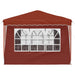 Pop-up partytent 288 x 288 x 245 cm Terracotta Oxford Stof