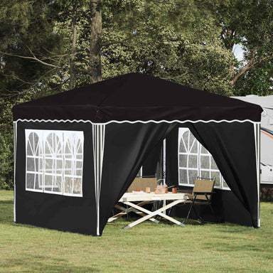 Pop-up partytent 288 x 288 x 245 cm Zwart Oxford Stof