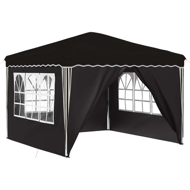 Pop-up partytent 288 x 288 x 245 cm Zwart Oxford Stof