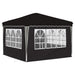 Pop-up partytent 288 x 288 x 245 cm Zwart Oxford Stof