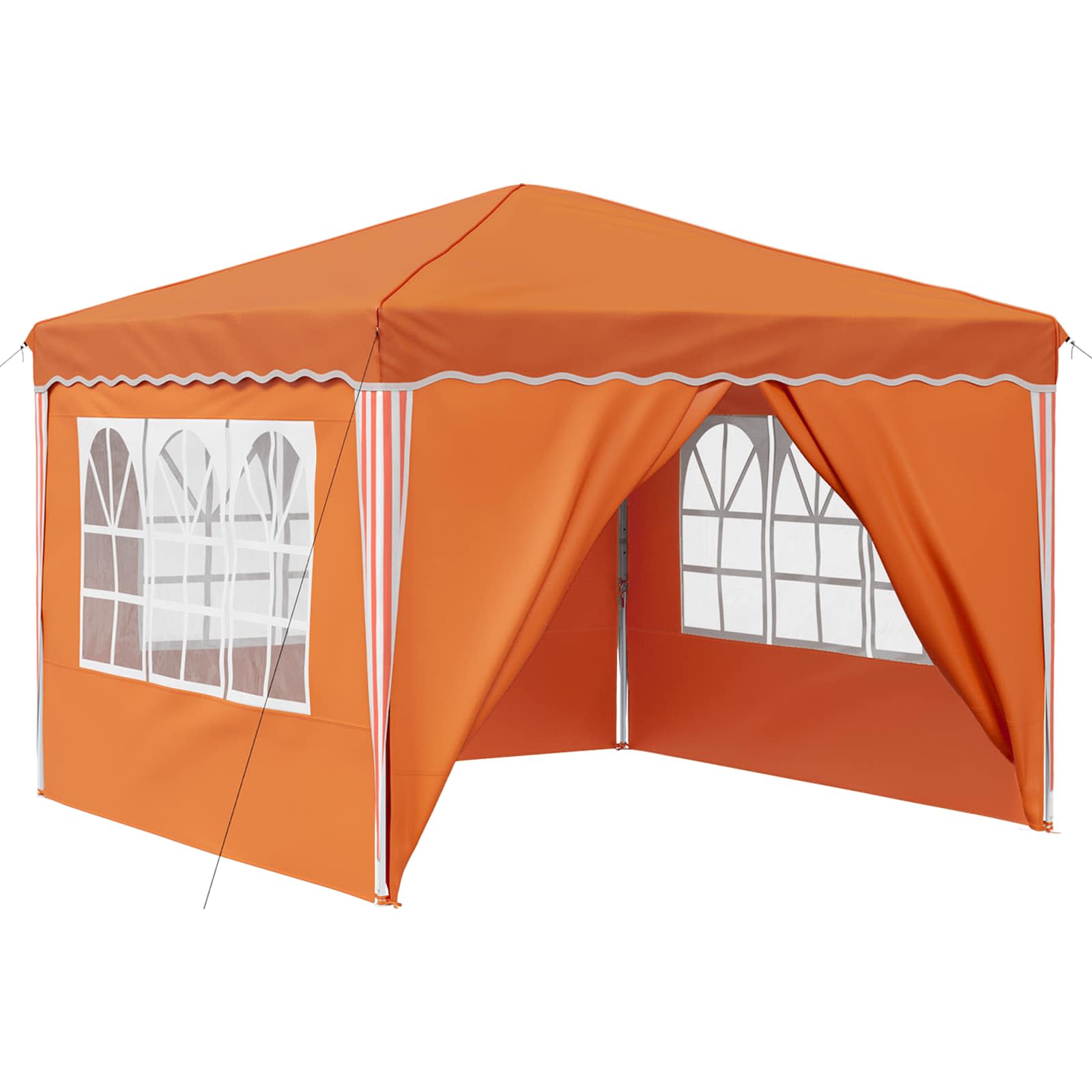 Pop-up partytent 288 x 288 x 245 cm Oranje Oxford Stof