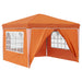 Pop-up partytent 288 x 288 x 245 cm Oranje Oxford Stof